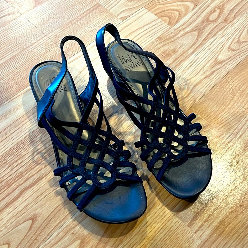 Navy Blue Dress Shoes, size 9.5